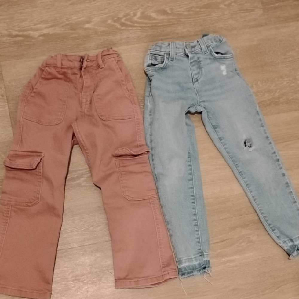 Cat & Jack Kids Jeans Set - Light Blue and Brown